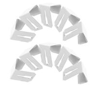 Mipcase 10pcs Metal Window Frame Curtain Clip Hook for Lights and Curtains, Versatile Hanging Solution Clamps Securely on 12-20mm Window Frames, for Christmas and Bathroom Decoration