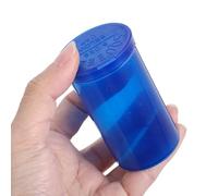 Mipcase 10pcs Mini Medicine Bottles with Flip Lid, 41mm Diameter Small Portable Pill Containers for Travel and Daily Medicine Storage Random Color Random Color