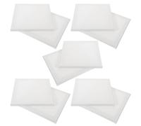Mipcase 10pcs Stretched Canvases for Painting Thick Wood Frame Blank Canvas Professional Art Lovers White Sturdy Cotton Material Strong Support Drawing Scenarios