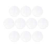 Mipcase 10pcs Transparent Laboratory Petri Dishes Three Compartments Optically for Microbiology Experiments and Practical for Science Classrooms and Home Use