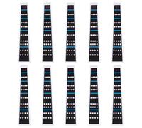 Mipcase 10pcs Violin Fretboard Stickers for Beginners, Fingerboard Marker Decals for 4/4 Size Violin, Removable Intonation Guide Stickers and Adult Practice
