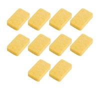 Mipcase 10pcs Wood Pulp Sponges for Dishes with Strong Cleaning Power and Good Water Absorption, Rectangular Kitchen Scrubber for Cleaning Kitchen and Tables