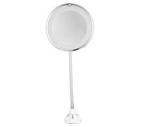 Mipcase 10x Led Magnifying Makeup Mirror with Suction Cup, 7-inch Bathroom Vanity Tabletop Mirror for Close-up Cosmetics Application