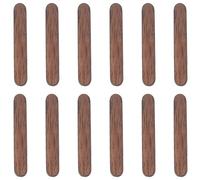 Mipcase 12 Pcs Vertical Wood Hour Marker for DIY Wall Clock with Roman Numerals Silent Clock Hands Accessory for Living Room Decor