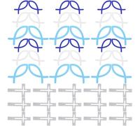 Mipcase 120pcs Hollow Wood Fish Small Cross Easter Decorations Set, Mini Wooden Fish Ornaments for Christening Table Scatter, Festival Favor and Religious Centerpiece Supplies