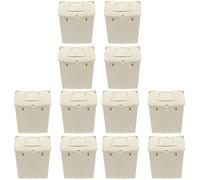 Mipcase 12pcs Bird Nesting Box Durable Plastic Bird Hatching House for Parrots Parakeets Lovebirds for Indoor Outdoor Use Warm Cozy Environment for Breeding