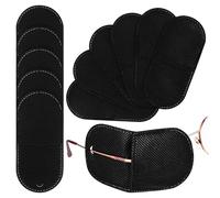 Mipcase 12pcs Large Black Reusable Glasses Eye Patches for Adults and Pediatric Lazy Eye Patch Right Non-Woven Fabric Surgery Protection