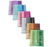 Mipcase 144pcs Glitter Bobby Hairpins Set Colored Varnish Metal Hair Clips with Wave Design Hair Barrettes for Women Styling and Decoration