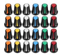 Mipcase 150pcs Guitar Potentiometer Knobs with 6mm Inner Diameter Abs Material, Plum Blossom Shape Rotary Knob Caps for Precise Angle Adjustment and Broad Compatibility in Embedded Devices