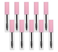 Mipcase 15ml Pink Refillable Mascara Tubes and Eyelash Cream Bottles Set, 15pcs Empty Lip Gloss and Eyeliner Containers for DIY Cosmetic Storage and Travel