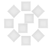 Mipcase 15pcs 10x10cm Mini Cotton Canvas Boards, Small Square Painting Panels for Art Supplies, Classroom, Event and Home Decoration