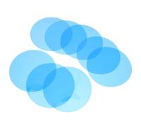 Mipcase 15pcs Self-Adhesive Light Correction Gel Filter Sheets for LED Lamps Warm Ocean Blue 10cm Round Filter Film for Indoor and Outdoor Lighting Atmosphere