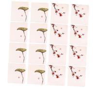 Mipcase 16pcs Creative Chinese Style Birthday and Holiday Greeting Cards Set with Mixed Designs for Thanksgiving Christmas and Thank You, Chic Blessing Cards for Festive Random Style