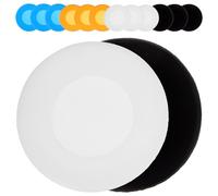 Mipcase 16pcs Disposable Silicone Stethoscope Head Covers, Stethoscope Protector Caps in Orange Blue Black White, Medical Protective Covers for Clinical Use