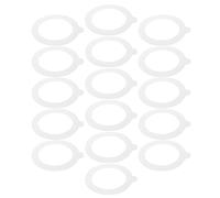 Mipcase 16pcs Silicone Jar Lid Seals Replacement Silicone Gasket Seal 3.75 Inch White for Glass Jars Airtight Food Storage Kitchen