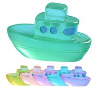 Mipcase 18pcs Miniature Boat Figurine for Doll House Tiny Luminous Boat Craft as Micro Landscape Decor Mini Beach Accessories for Home Decoration