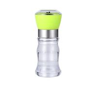 Mipcase 1pc Manual Pepper Mill Kitchen Gadget Compact Transparent Spice Container Material Use Manual Grinder for Home Restaurant and Hotel Seasoning Storage Random Color