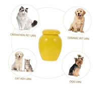Mipcase 1pc Urn Tea Canister Bowl Pet Memorial Human Lid Candy Jar Small Jars Containers Cremation Jewelry for Ashes Pet Treat Jar Portable Tubes Canisters Locket Ceramics