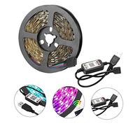 Mipcase 2 Meter RGB Led Strip Light USB Powered with Wireless App Control, 5050 SMD 30 LEDs Per Meter, Wireless Tv Backlight for Mobile and iOS, Color Changing Decorative Lighting