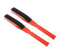 Mipcase 2 Pack Livestock Sorting Paddle 50cm, Humane Pig Rattle Paddle and Sheep Driving Board, Heavy Duty PP Animal Handling Tool with Non-Slip Grip for Farm, Ranch and Vet Use, Red