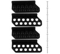 Mipcase 2 Pairs Wall Mount Arrow Display Hanger Holds 12 Arrows Black Abs Self-adhesive Easy Installation Holder for Archery Accessories Sleek Modern Design