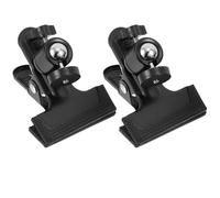 Mipcase 2 Pcs Aluminum Alloy Desk Clamp Mount for Ring Light and Webcam, Metal Security Camera Clip Holder, Desktop Clamp for Phone and Digital Camera Accessories