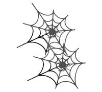 Mipcase 2 Sheet Removable Halloween Spider Web Wall Sticker Horror PVC Decal Creative Scary Pattern for Home Office Bar Easy Peel and Stick