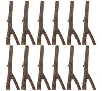 Mipcase 20 Pcs Natural Wood Log Twigs Sticks for Crafts DIY Woodcrafts Unfinished Driftwood Branches Y-Shaped Tree Sticks for Art Projects and Creative Making