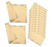 Mipcase 20 Sheets Vintage Floral Wrapping Paper with Musical Note Pattern Cuttable Flower Wraps for Bouquet Packaging Gift and Wedding Decoration Kraft Paper Material for Protective and