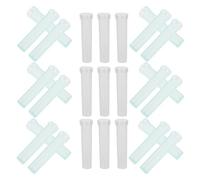 Mipcase 200pcs Flower Water Tubes with Caps for Fresh Flowers - Plastic Floral Test Vials for Single Stem Bouquets, and Blue Long Tubes for Floral Arrangements and Gardening