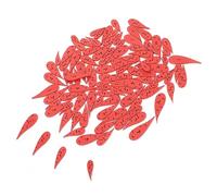 Mipcase 200Pcs Wood Carrot Buttons for Crafting Snowman Nose DIY Handmade Projects Wooden Sewing Buttons for Christmas Decorations Easy to Sew Craft Supplies