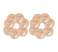 Mipcase 20pcs Alloy Metal Buttons with Cute Owl Pattern, 23mm Round Retro Sewing Buttons for Coats, Jackets, Crafts and Garments