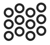 Mipcase 20pcs Black Felt Trumpet Washers Key Pads General-purpose Replacement Accessories for Trumpet and Trombone Musical Instruments Protect the Keys