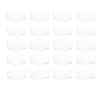 Mipcase 20pcs DIY Candle Mold Plastic Containers Square Flame Retardant Acrylic Wax Shells for Candle Making Craft Storage Holder
