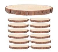 Mipcase 20pcs DIY Round Wood Slices Unfinished Natural Pine Wood Discs 4-5cm Diameter 0.5cm Thick for Crafting, Painting, and Decoration in Arts and DIY Projects
