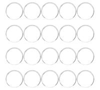 Mipcase 20pcs round 1.5cm Glass Dome Nail Polish Display Cabochons Flat Back Dome for Nail Art Practice False Tips Chart Sample Cards for Salon and DIY Use