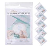 Mipcase 20pcs Water Soluble Embroidery Stabilizer and Transfer Sheets Set 25x25cm Fabric Water Soluble Stabilizer for DIY Embroidery Patterns on Canvas Shoes Clothes and T-Shirts Machine