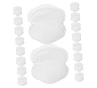 Mipcase 24pcs Overflow Breast Pads White Ultra-Absorbent Leakproof Pads for Breastfeeding Hospital Bag Essentials