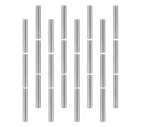 Mipcase 24pcs Stainless Steel Shelf Support Pegs, Dowel Pins, 1/4 Inch X 1.6 Inch, Silver, Cylindrical, for Wood Shelves and Furniture Installation, Kitchen and Bunk Bed