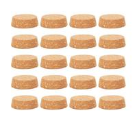 Mipcase 25pcs Large Diameter Natural Cork Bottle Stoppers 5.3cm X 4.7cm X 1.7cm Wooden Cork Plugs for Glass Bottles Flowerpot Feet Pads and Jar Sealing Covers