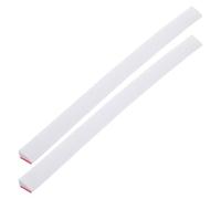 Mipcase 2pcs 50cm White Silicone Water Barrier Door Threshold Strip 1.6cm High for Bathroom Balcony Shower Splash Guard and Floor Water Retaining Seal