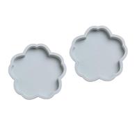 Mipcase 2pcs 6-inch Blue Silicone Cherry Blossom Cake Mold Baking Tray Set for DIY Cake Baking Non-Stick Silicone Dish Suitable for Home Kitchen and Party Use