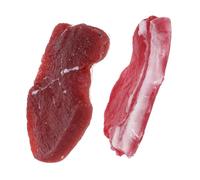 Mipcase 2pcs Artificial Steak Blocks Realistic Fake Pork and Beef Meat Models for Kitchen Decor Photography Props Market Display Party Decoration