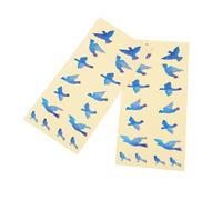 Mipcase 2pcs Assorted Colour Guitar Fingerboard Stickers Decals with Beautiful Birds Shape Made of Sturdy Pvc Stick Firmly and Protect Guitar Fretboard for Acoustic and Random Color