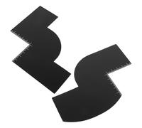 Mipcase 2pcs Beard Shaping Tool with Scale Hairline Shaping Template DIY Haircut Tools for Hair Card Neckline Shaving Guide for Precise Styling