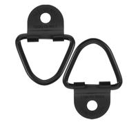 Mipcase 2pcs Carbon Steel Trailer D Rings Bolt-on Tie down Anchors Recessed Truck Cargo Hooks for Secure Load and Heavy-duty Lashing in Transport and Storage