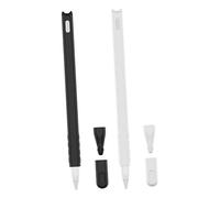 Mipcase 2pcs Cartoon Cat Head Silicone Pen Case Cover Compatible for Apple Pencil Pig Pattern Case Pen Cap for Pencil Writing