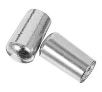 Mipcase 2pcs Electric Guitar Toggle Switch Caps 4mm Metal Replacement Tips for Classic Style Pickup Selector Knobs Silver Guitar Accessories