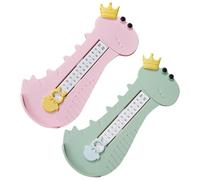 Mipcase 2pcs Foot Measuring Ruler with Size Chart, Shoe Size Measurement Device for Boys, Lightweight Foot Gauge for Accurate Shoe Length Measurement