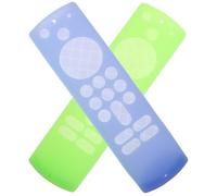 Mipcase 2pcs Glow-in-the-dark Silicone Remote Control Protective Cover Case for Voice Remote 3rd Gen Shockproof Tv Shell Night Blue and Green Compatible with Fire Tv Accessories